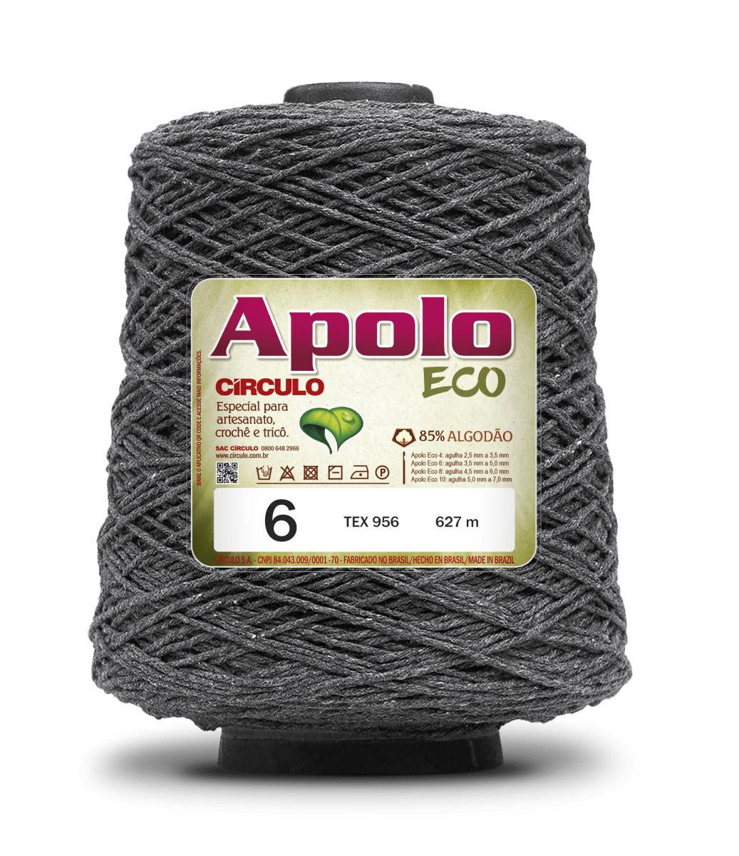 Apolo Eco 4/6 Cotton Cord Yarn – Ideal for Crochet Bags & Home Decor (600g) - Leo Hobby