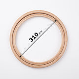 Nurge screwless hoop with depth adjustment, polished beech.