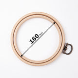 Wall-hanging embroidery hoop in beech wood.