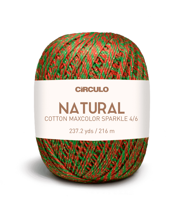 Círculo Barroco Maxcolor Sparkle – Cotton Yarn with Metallic Shine (200g) - Leo Hobby