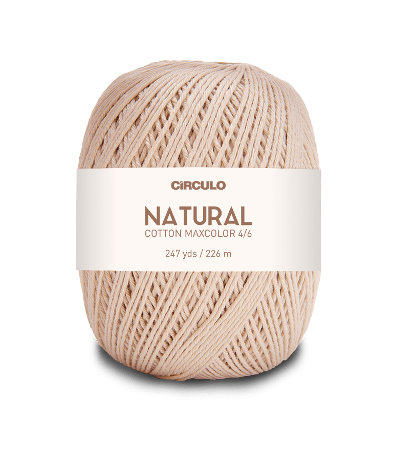 Circulo Natural Cotton Maxcolor (Barroco) 4/6 100% Cotton Yarn for Crochet and Knitting, 226m/200g - Leo Hobby Marketplace
