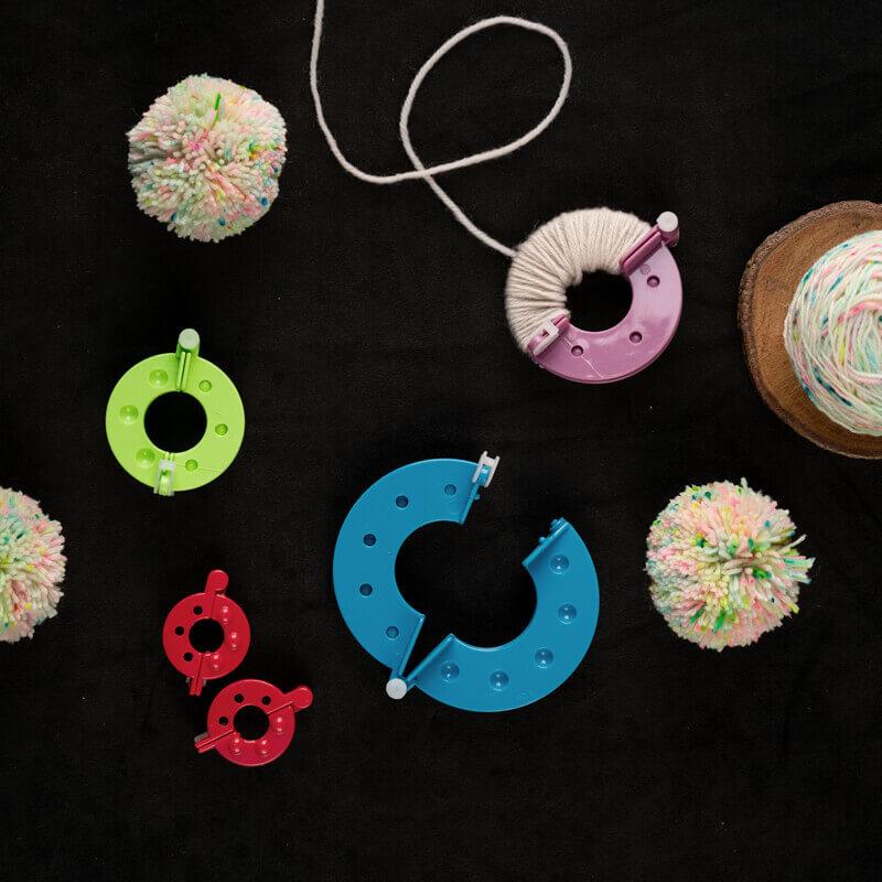 KnitPro Utility Tools Pom Pom Makers, Rejoice Collection